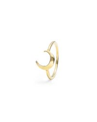 Lulu Frost | Metallic Code 14Kt Moon Ring | Lyst