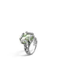 John Hardy | Green Classic Chain Medium Braided Ring | Lyst
