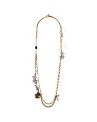 Lulu Frost - Metallic Bloom Long Necklace - Lyst