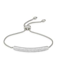 Monica Vinader | Metallic Esencia Diamond Bar Bracelet | Lyst