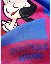 Boutique Moschino | Blue Stole | Lyst