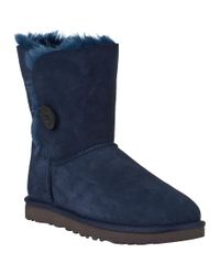 UGG - Blue Bailey Button Boot Navy Suede - Lyst