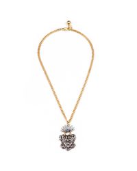 Lulu Frost - Metallic Crest Pendant - Lyst