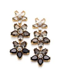 kate spade new york | Black Ombre Bouquet Linear Earrings | Lyst