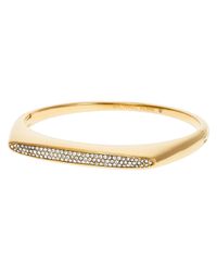 Michael Kors | Gold Pavé Hinge Bangle | Lyst