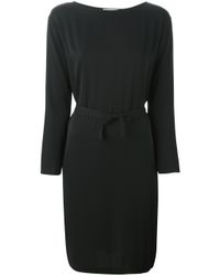 Helmut Lang | Black Short Dress With Long Sleeve | Lyst
