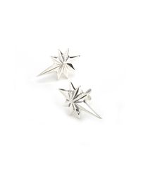 Nicole Miller | Metallic Little Star Earrings | Lyst
