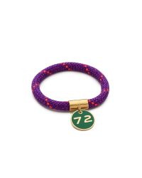 Marc By Marc Jacobs | Purple Nylon and Golden Brass 72 Location Bangle | Lyst