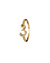 Lulu Frost - Metallic Code Number 18kt #3 Ring - Lyst