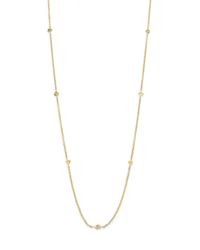 Ron Hami | Metallic Rain Diamond & 18k Yellow Gold Long Organic Station Necklace | Lyst