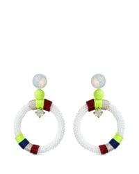 J.Crew | Multicolor Beaded Rope Earrings | Lyst