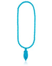 Mariah Rovery | Blue Colar Camafeu Necklace | Lyst