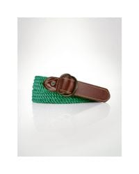 Polo Ralph Lauren | Green Rope D-ring Belt for Men | Lyst