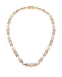 Adriana Orsini | Metallic Wisteria Pavé Crystal Necklace/goldtone | Lyst