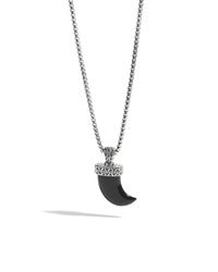 John Hardy | Black Classic Chain With Buffalo Horn Claw Pendant for Men | Lyst