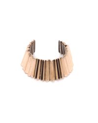 Aesa - Metallic Pleat Cuff - Lyst
