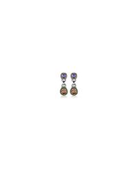 AZ Collection - Purple & Orange Clip-on Earrings - Lyst