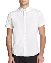 Theory | White Coppolo Stretch Cotton Sportshirt for Men | Lyst