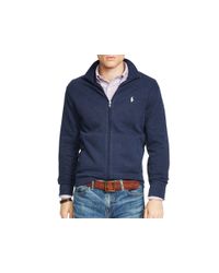 Ralph Lauren | Blue Polo French Rib Full-zip Jakcet | Lyst
