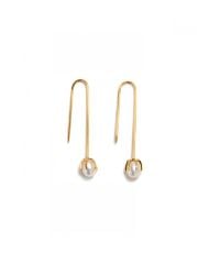 Lizzie Fortunato | Eclipse Pearl Earring In White | Lyst