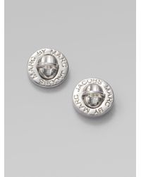 Marc By Marc Jacobs | Metallic Turnlock Stud Earrings | Lyst