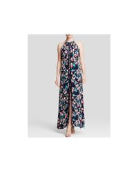 Ella Moss | Blue Floral-print Sleeveless Maxi Dress | Lyst