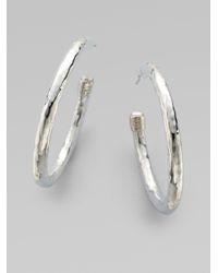 Ippolita | Metallic Glamazon Sterling Silver #3 Hoop Earrings/1.75 | Lyst