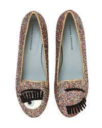 Chiara Ferragni | Metallic 'flirting' Glitter Slippers | Lyst