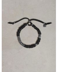 John Varvatos | Black Wrapped Leather Bracelet for Men | Lyst