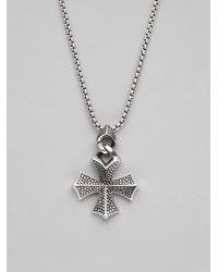 Stephen Webster | Metallic Sterling Silver Cross Necklace for Men | Lyst