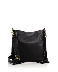 Rebecca Minkoff | Black Heavy Laced Fringed Leather Hobo Bag | Lyst