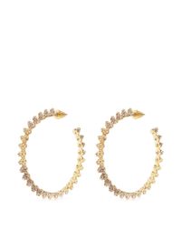 Eddie Borgo Metallic Pavé Mini Cone Hoop Earrings