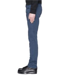 J Brand | Blue 'tyler' Stretch Twill Chinos for Men | Lyst