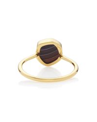 Monica Vinader | Black Atlantis Gem Mini Stacking Ring | Lyst