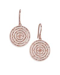 Astley Clarke | Pink Icon Aura Grey Diamond & 14k Rose Gold Drop Earrings | Lyst