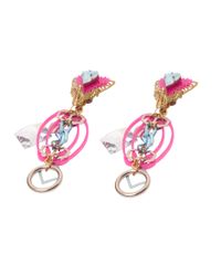 Erickson Beamon - Pink Memphis Earrings - Lyst