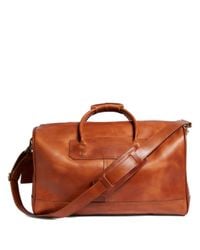 brooks brothers leather duffle