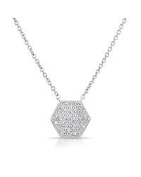 Anne Sisteron - Metallic 14kt White Gold Diamond Honey Necklace - Lyst