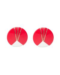 Swash London - Red Cabana Dawn Fringe Scarf - Lyst
