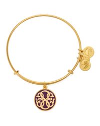 ALEX AND ANI | Gold Path Of Life Color Infusion Expandable Wire Bangle | Lyst
