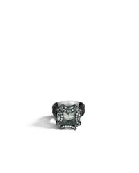 John Hardy | Gray Classic Chain Medium Braided Ring | Lyst