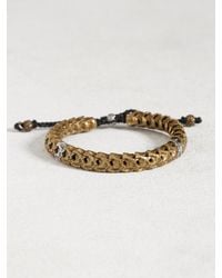 John Varvatos | Metallic Brass Snake Bone Vertebrae Bracelet for Men | Lyst