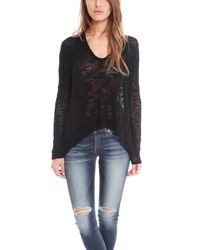 Helmut Lang - Black Irregular Silk Sweater Pullover - Lyst