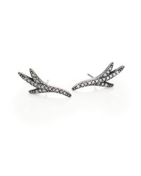 Giles & Brother | Metallic Thorn Crystal Stud Earrings | Lyst
