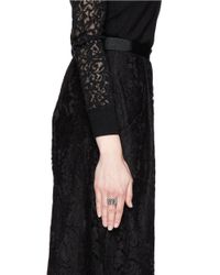 Philippe Audibert | Metallic 'han' Agate Metal Elastic Ring | Lyst