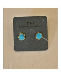 Tai | Blue Turquoise Stud | Lyst