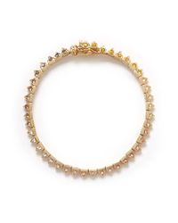 Eddie Borgo | Metallic Pavé Small Pyramid Tennis Bracelet | Lyst