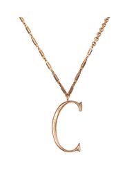 Lulu Frost - Metallic Plaza Letter C Necklace - Lyst