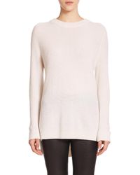 Rag & Bone | White Valentina Ribbed Cashmere Sweater | Lyst