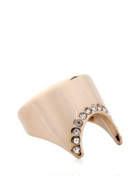 Vita Fede | Pink Nail Ring With Swarovski Crystals | Lyst